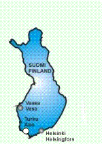 Map over Finland
